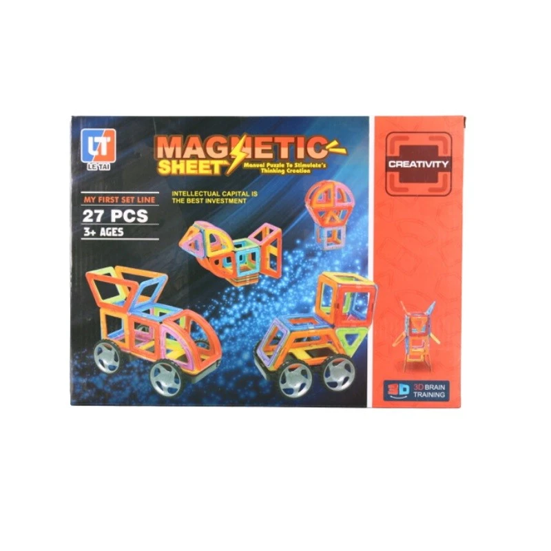 Магнитен конструктор, Превозни средства, 27 елемента